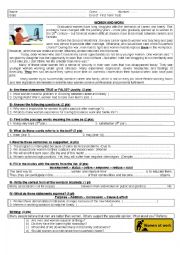 English Worksheet: women n work