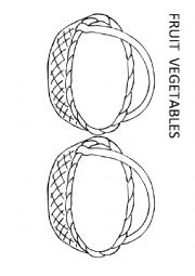 English Worksheet: Fruit & Vegetables baskets