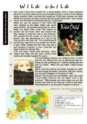 English Worksheet: Wild Child