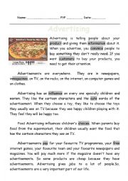 Advertising: A reading Passage