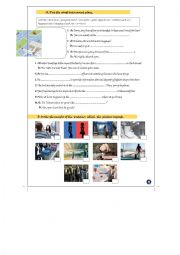 WORKSHEET SET 1 airport vocabulary, be going to, future tense, relative clause, who,which, that