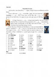 English Worksheet: Three films Ive seen