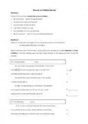 English Worksheet: Gerund and infintive