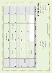 English Worksheet: Calendar pairwork