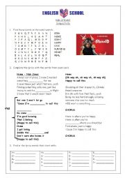 English Worksheet: Song activity - Home