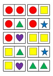 English Worksheet: Shapes domino