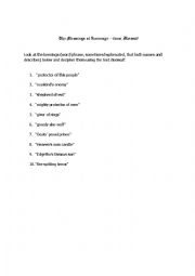 Kennings Worksheet -- Beowulf