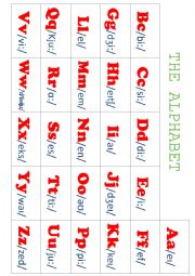 English Worksheet: The alphabet