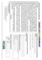 English Worksheet: pollution 