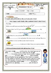 English Worksheet: Test