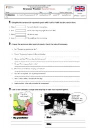 English Worksheet: Reported Speech