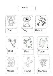 English Worksheet: pets