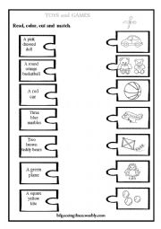 English Worksheet: Toys