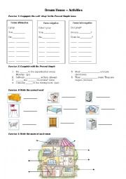 English Worksheet: Dream House 