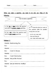 English Worksheet: Teach Ss to make Wh-Questions step by step 2