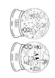 English Worksheet: Snow globe