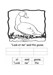 English Worksheet: Cut and Paste activity Letter G