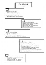 Song Worsksheet - The scientist by Coldplay