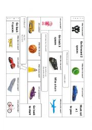 English Worksheet: board game toys