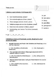 English Worksheet: test simple past tense for dyslexic students