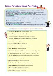 Present Perfect and Simple Past Practice 