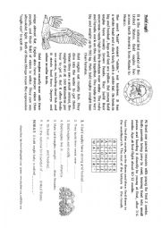 English Worksheet: Animal - bald eagle