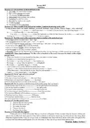 English Worksheet: Activities