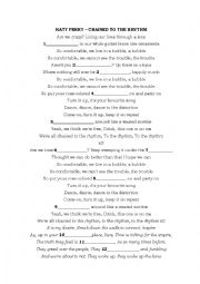 English Worksheet: chain to.... KATY PERRY SONG