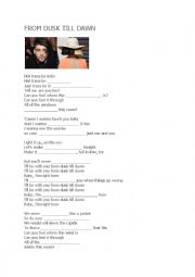 English Worksheet: sia zayn dusk till down