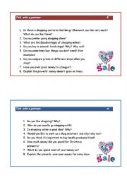 English Worksheet: Talking about shopping