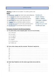 English Worksheet: Giving Advice (1)