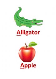 English Worksheet: Vowels Flashcards