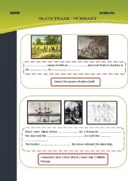 English Worksheet: Slave trade