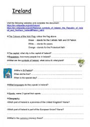 English Worksheet: ireland