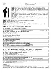 English Worksheet: Houda and Dad