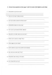 English Worksheet: Jewels of the Night by Leslie Slape
