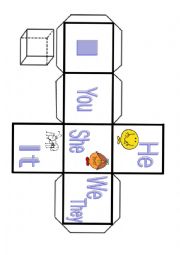 English Worksheet: Dice subject pronouns with mr men