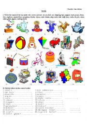 English Worksheet: Toys practice