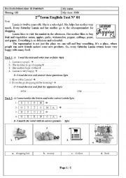 English Worksheet: Lamias Shopping