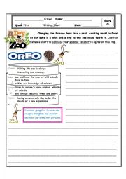 English Worksheet: the zoo Persuasive writing