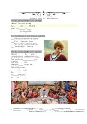 English Worksheet: Listening Song Lyrics  Getting to know you