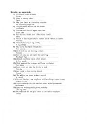 English Worksheet: Passive  voice