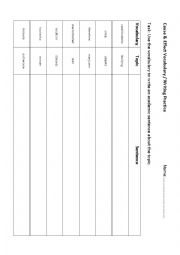 English Worksheet: Cause Effect Vocabulary