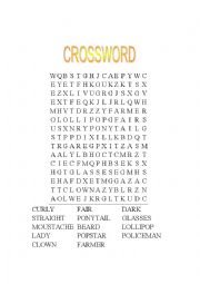 PHYSICAL APPEARANCE CROSSWORD