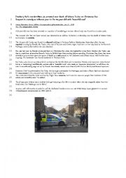 English Worksheet: Text on crime