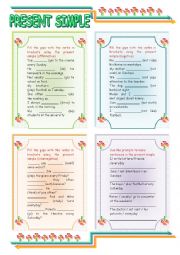 English Worksheet: PRESENT SIMPLE