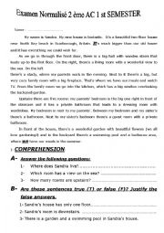 English Worksheet: test