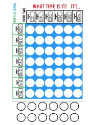 English Worksheet: CONNECT 4 - telling the time