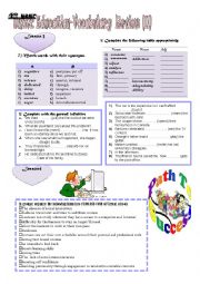 Unit 2: Education thorough revision (II)