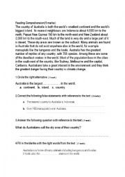 English Worksheet: END OF SEMESTER TEST 7TH FORM